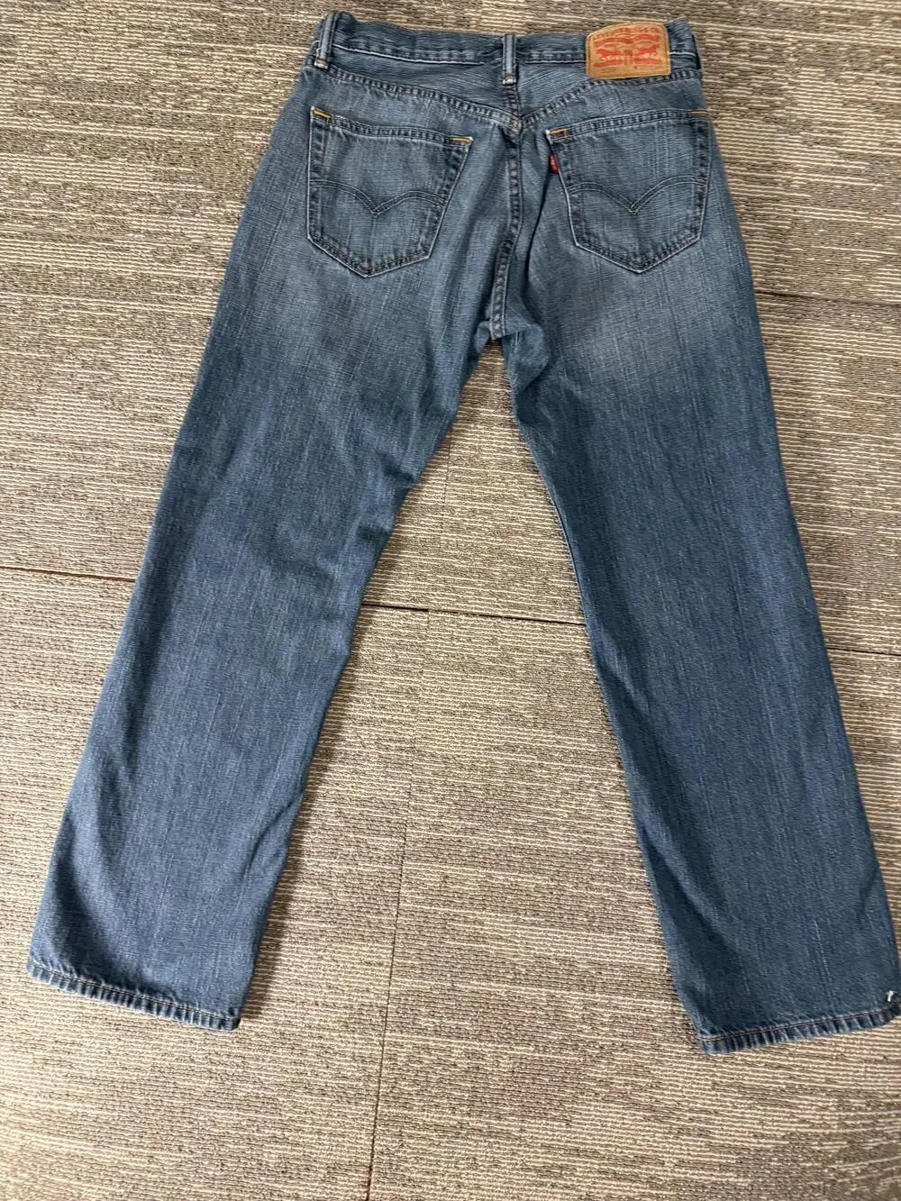 Levis 559 Jeans Mens 32x30 Blue Relaxed Straight Medium Wash Red Tab Zip Fly